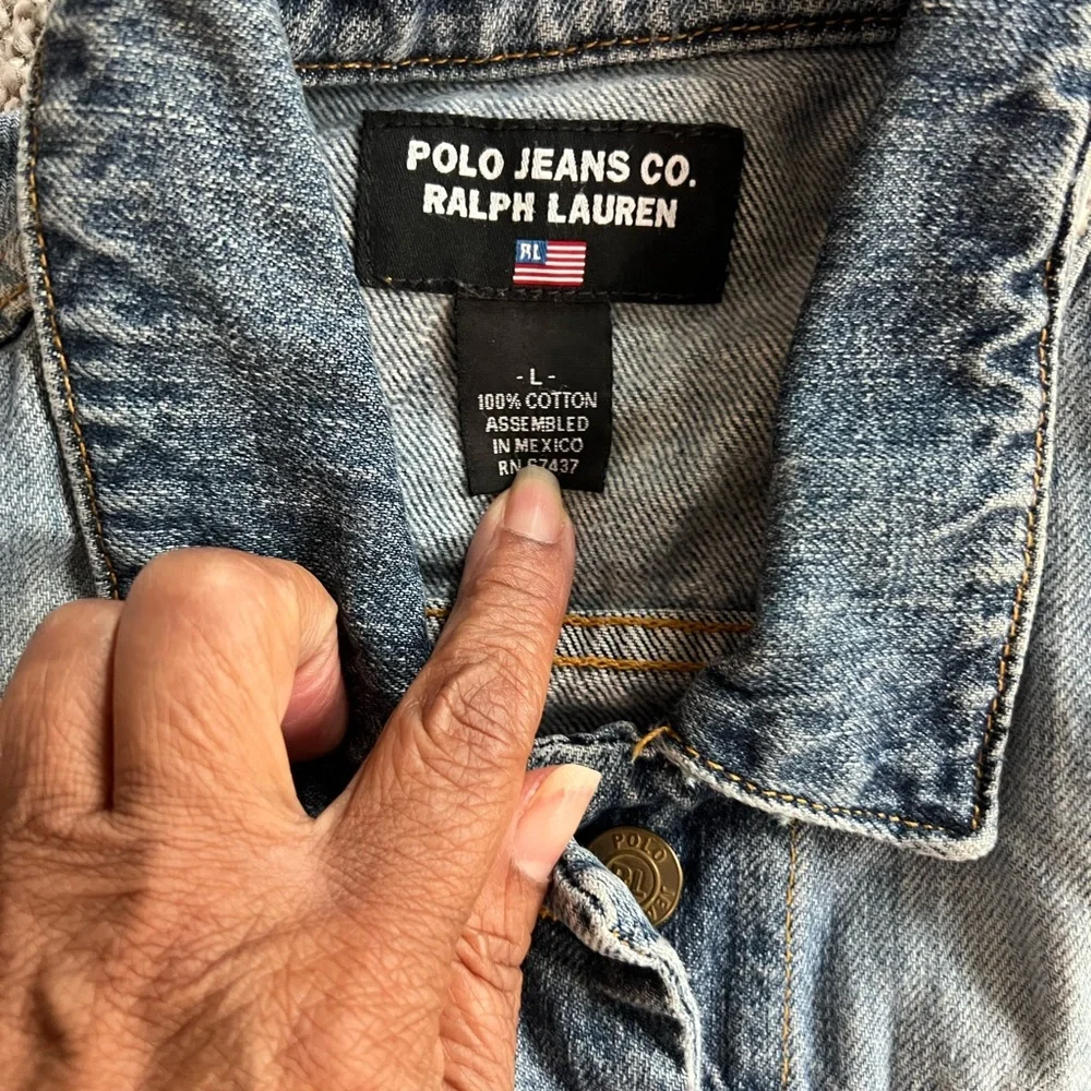 Polo by Ralph Lauren Blue Jean Jacket Classic Style
